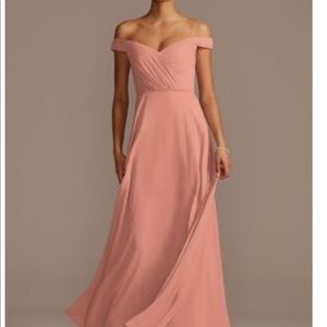 David’s bridal desert coral bridesmaid dress, no alterations